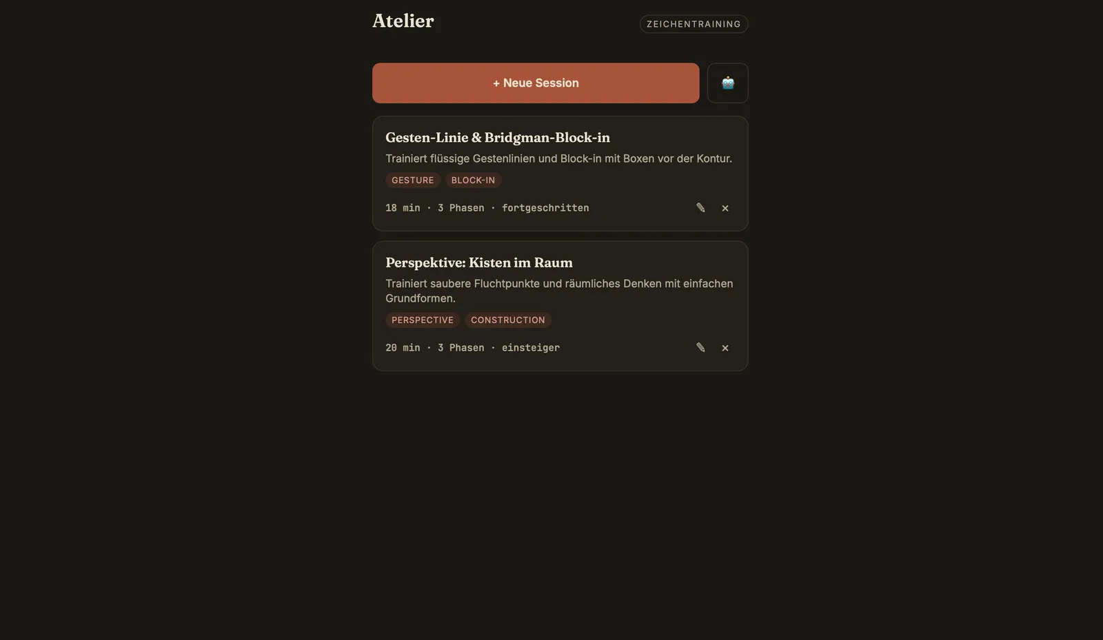Atelier — Drawing Practice Timer
